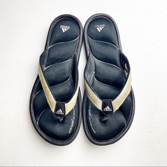 adidas fit foam soft comfort footbed flip flops